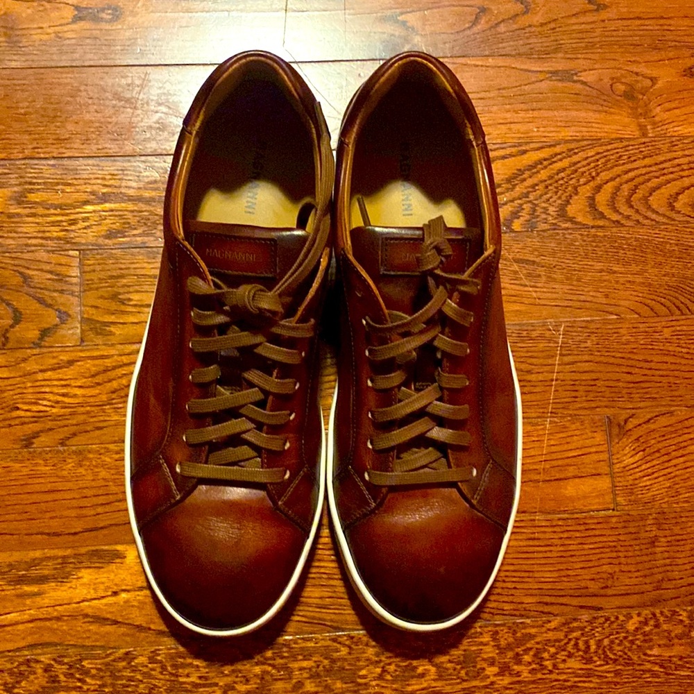 Magnanni Shoes | Mens Magnanni Low Top Sneaker, Color Browncognac. Size 11.5